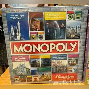 Disney Theme Parks Edition Monopoly Board Game NEW
